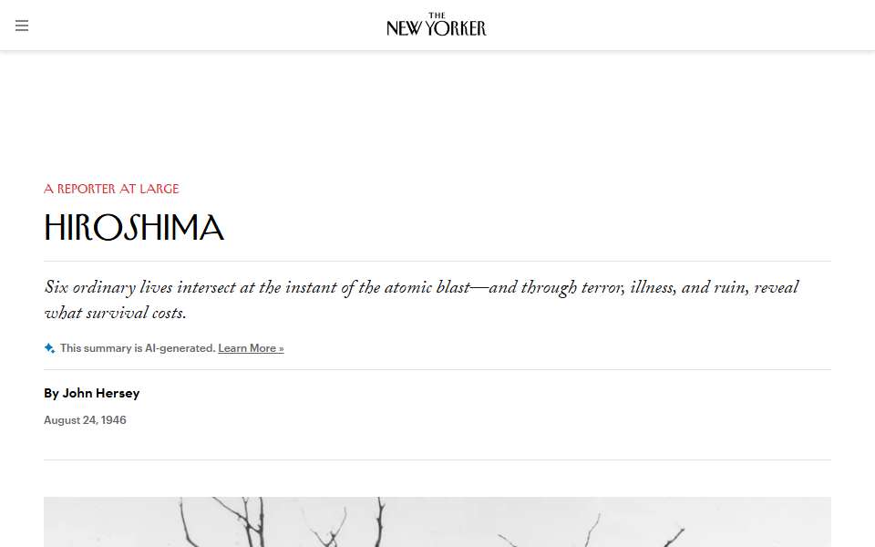 Screenshot of www.newyorker.com captured 2026-07-20