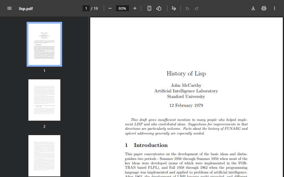 Screenshot of jmc.stanford.edu captured 2026-07-20