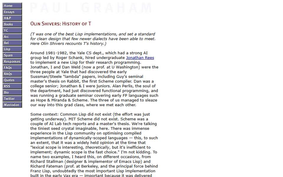 Screenshot of www.paulgraham.com captured 2026-07-20