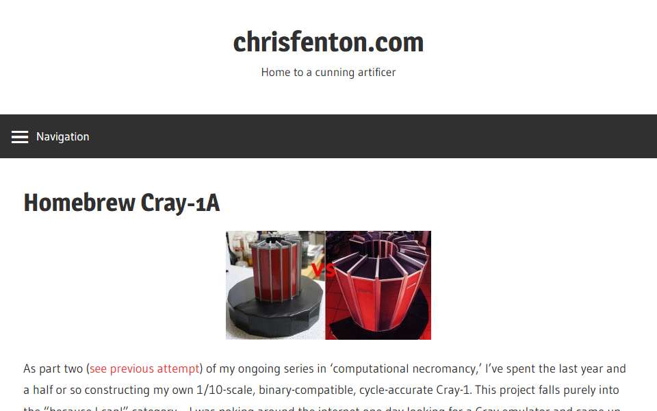 Screenshot of www.chrisfenton.com captured 2026-07-20
