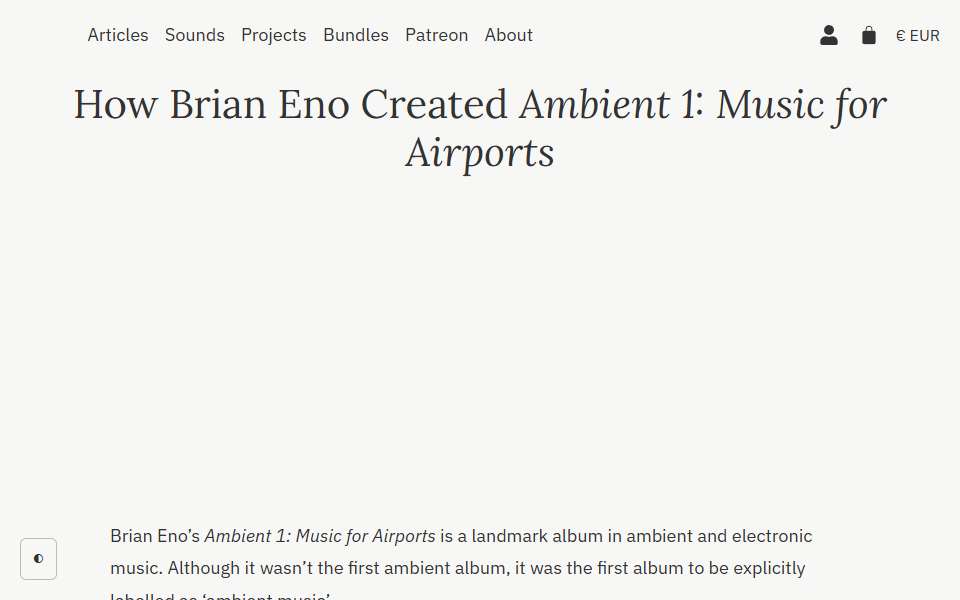 Screenshot of reverbmachine.com captured 2026-07-20