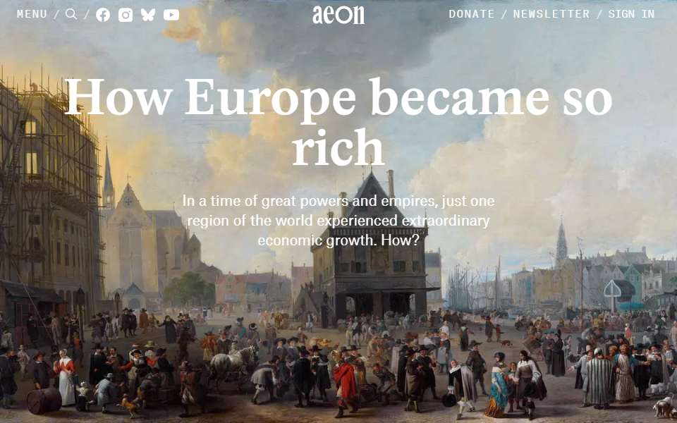 Screenshot of aeon.co captured 2026-07-20