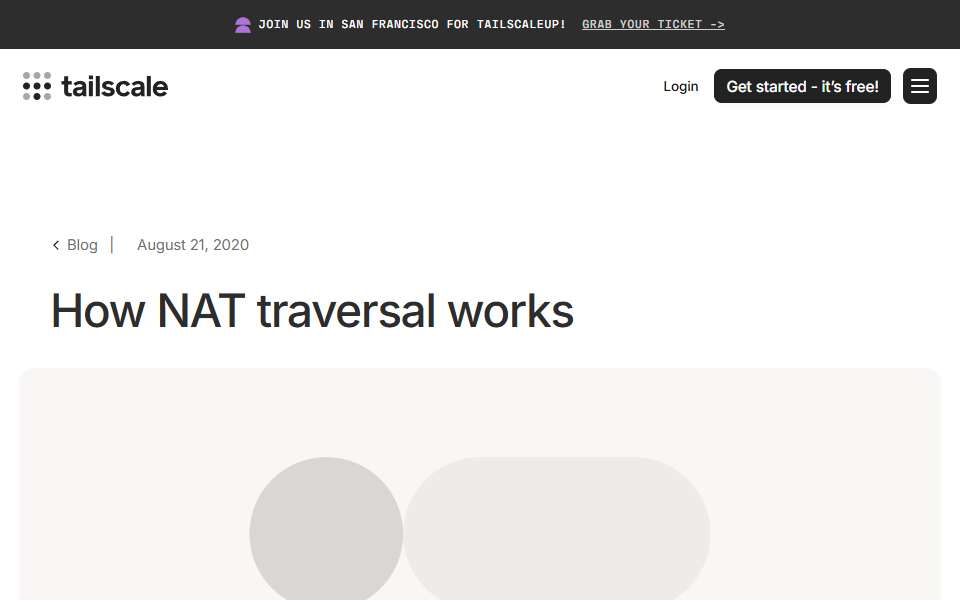 Screenshot of tailscale.com captured 2026-07-20