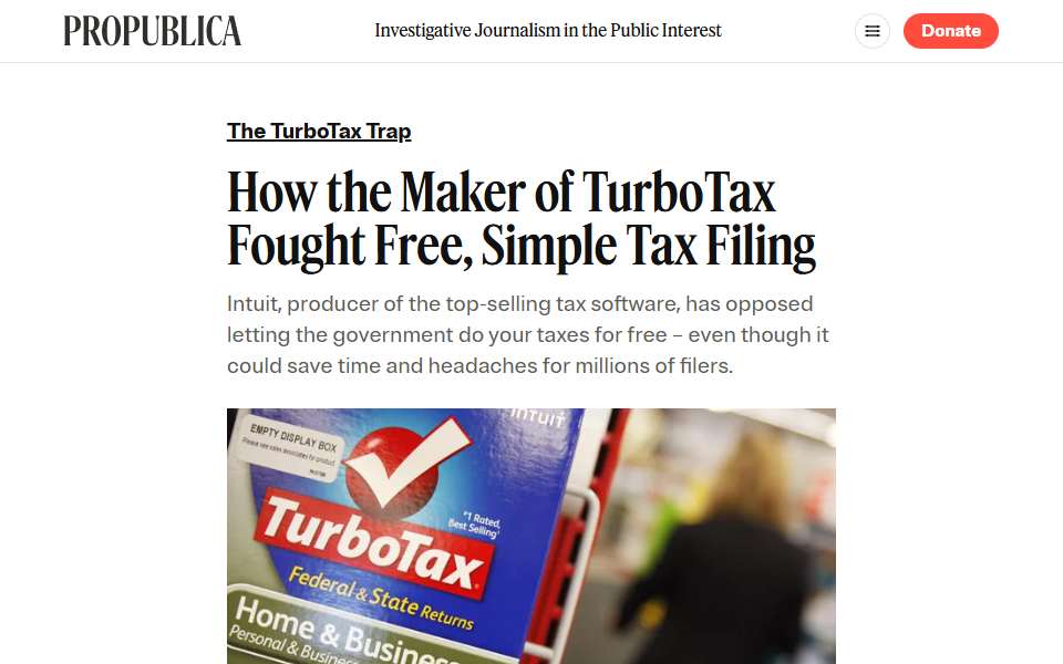 Screenshot of www.propublica.org captured 2026-07-20