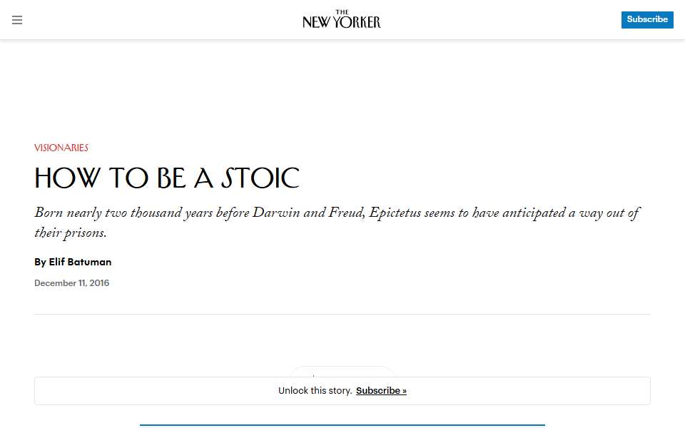 Screenshot of www.newyorker.com captured 2026-07-20