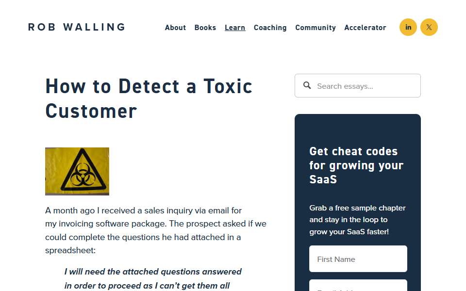 Screenshot of www.softwarebyrob.com captured 2026-07-20