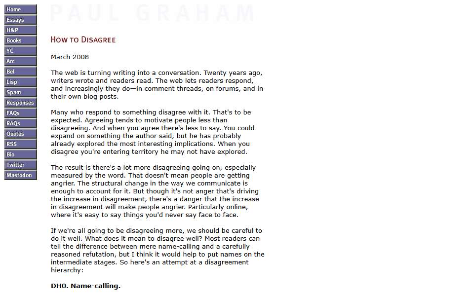 Screenshot of www.paulgraham.com captured 2026-07-20