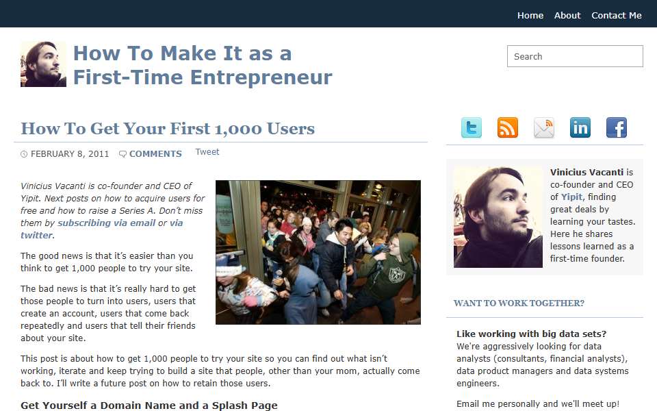 Screenshot of viniciusvacanti.com captured 2026-07-20