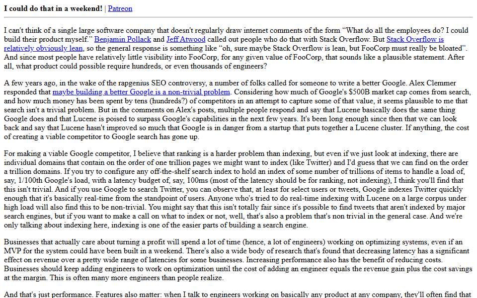 Screenshot of danluu.com captured 2026-07-20