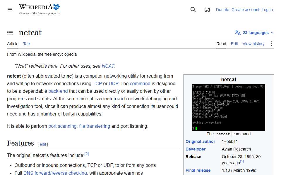 Screenshot of en.wikipedia.org captured 2026-07-20