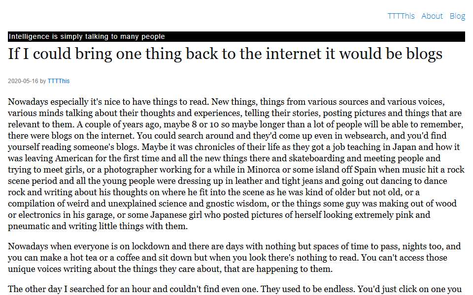 Screenshot of tttthis.com captured 2026-07-20