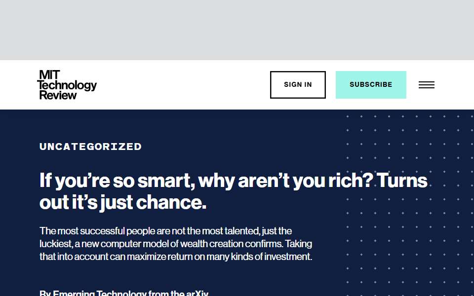 Screenshot of www.technologyreview.com captured 2026-07-20