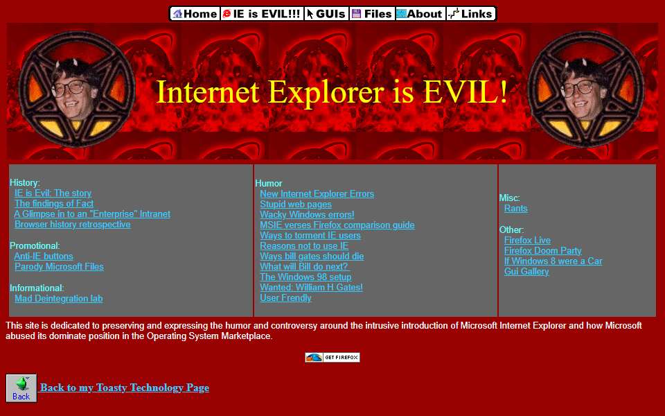 Screenshot of toastytech.com captured 2026-07-20