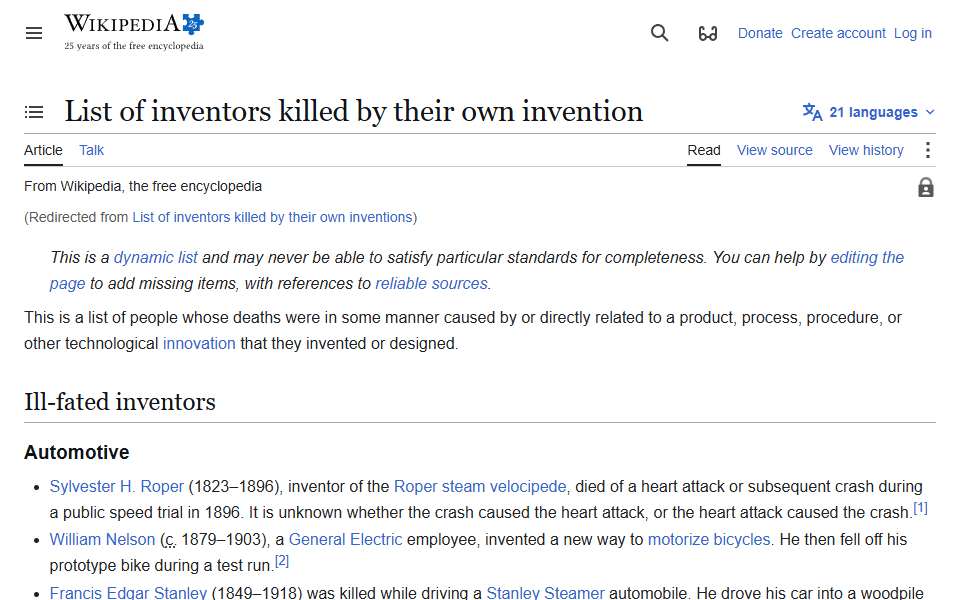 Screenshot of en.wikipedia.org captured 2026-07-20