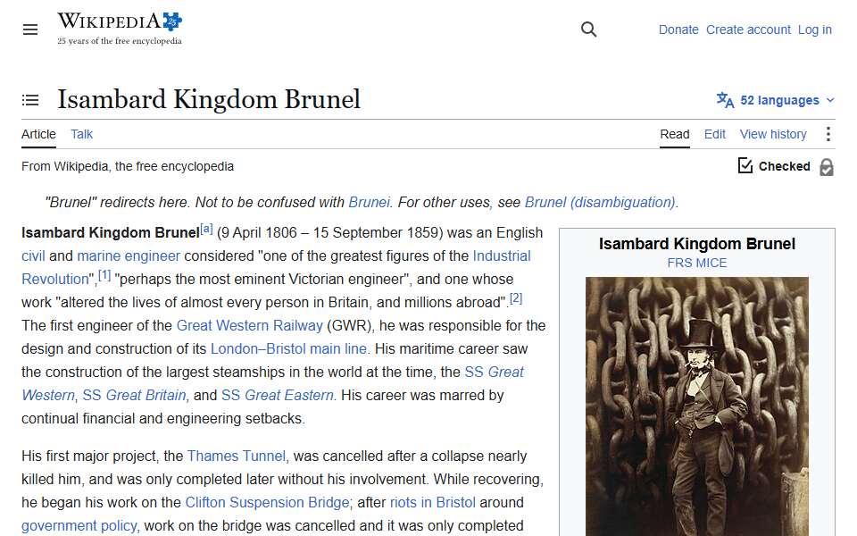 Screenshot of en.wikipedia.org captured 2026-07-20