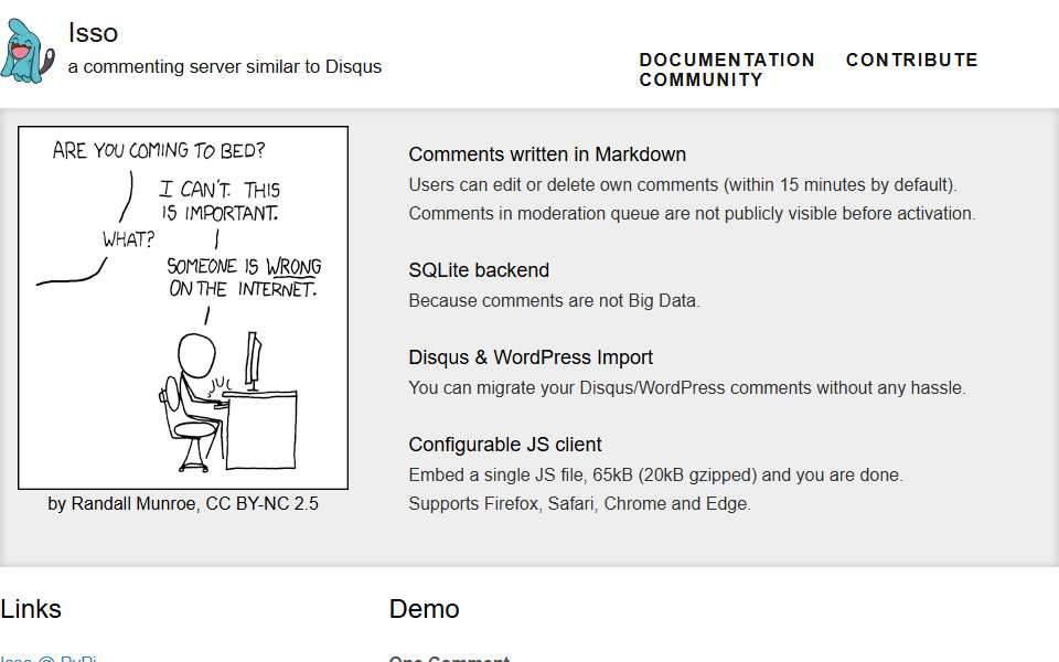 Screenshot of posativ.org captured 2026-07-20