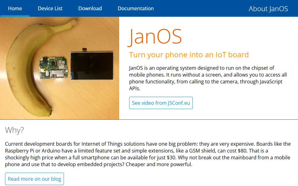 Screenshot of janos.io captured 2026-07-20