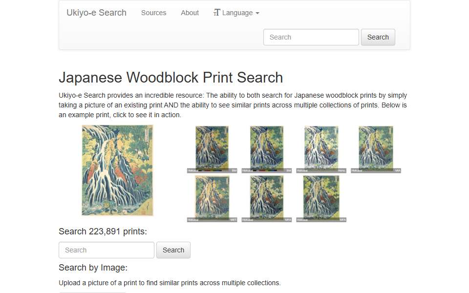Screenshot of ukiyo-e.org captured 2026-07-20