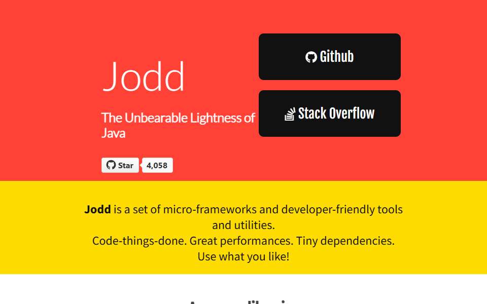 Screenshot of jodd.org captured 2026-07-20