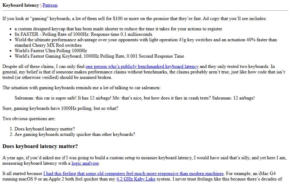 Screenshot of danluu.com captured 2026-07-20