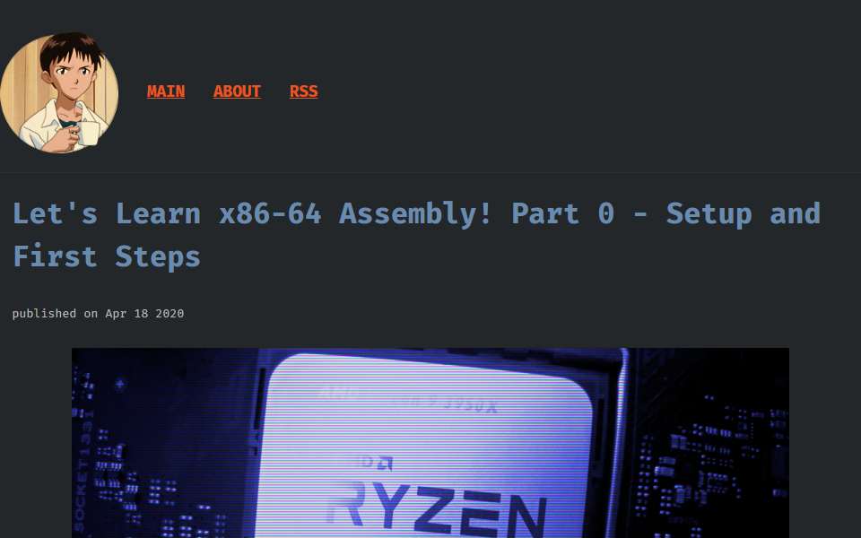 Screenshot of gpfault.net captured 2026-07-20