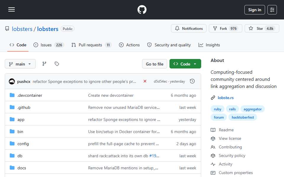 Screenshot of github.com captured 2026-07-20