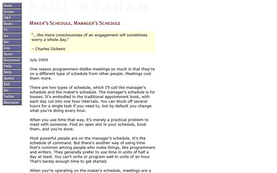 Screenshot of www.paulgraham.com captured 2026-07-20