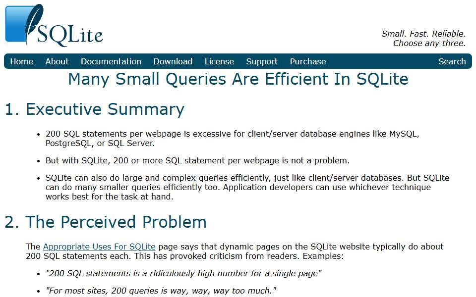 Screenshot of www.sqlite.org captured 2026-07-20