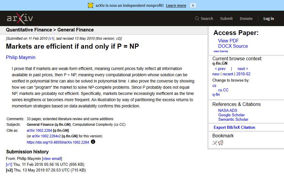 Screenshot of arxiv.org captured 2026-07-20