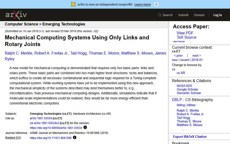 Screenshot of arxiv.org captured 2026-07-20