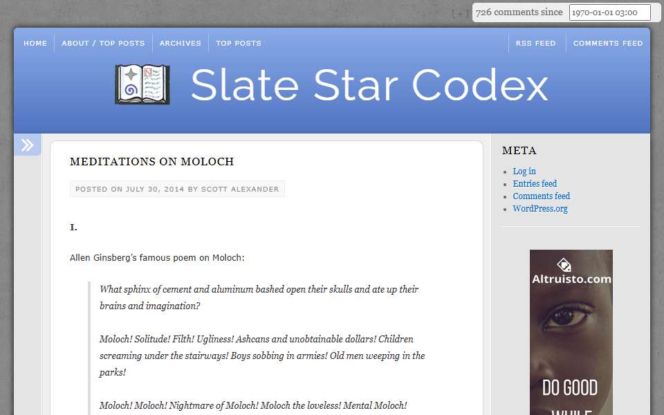 Screenshot of slatestarcodex.com captured 2026-07-20