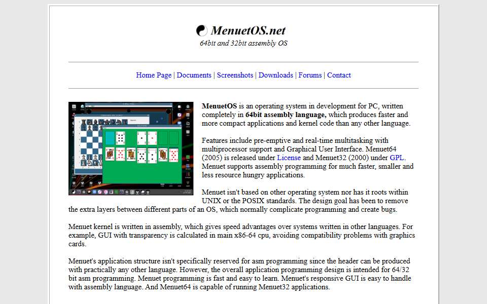 Screenshot of www.menuetos.net captured 2026-07-20