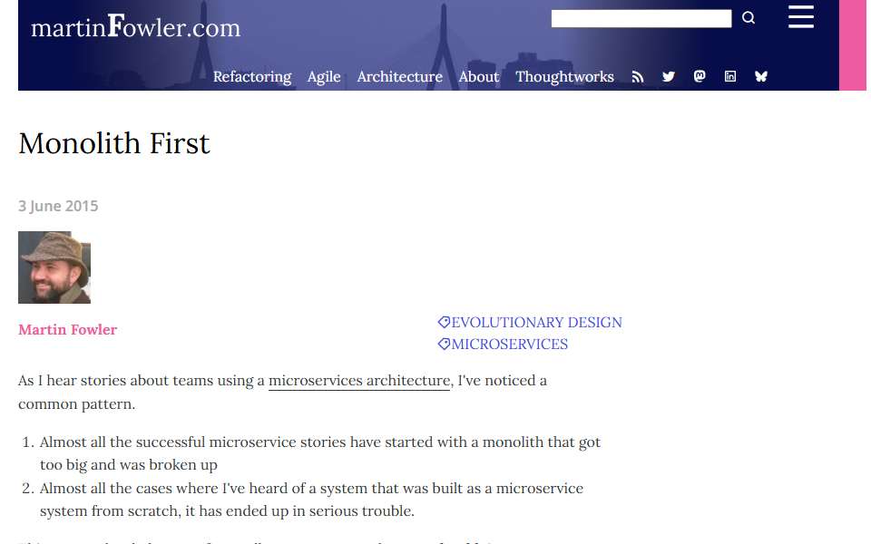 Screenshot of martinfowler.com captured 2026-07-20