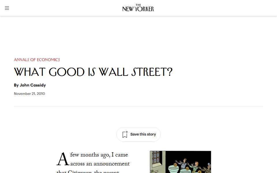Screenshot of www.newyorker.com captured 2026-07-20