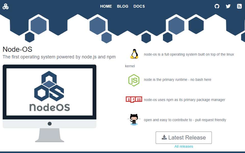 Screenshot of node-os.com captured 2026-07-20