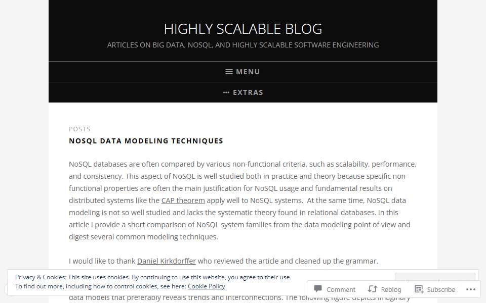 Screenshot of highlyscalable.wordpress.com captured 2026-07-20