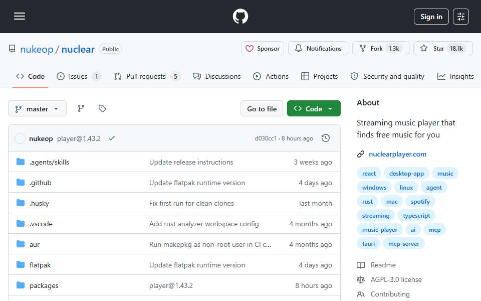 Screenshot of github.com captured 2026-07-20