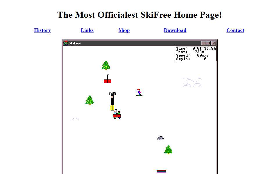 Screenshot of ski.ihoc.net captured 2026-07-20