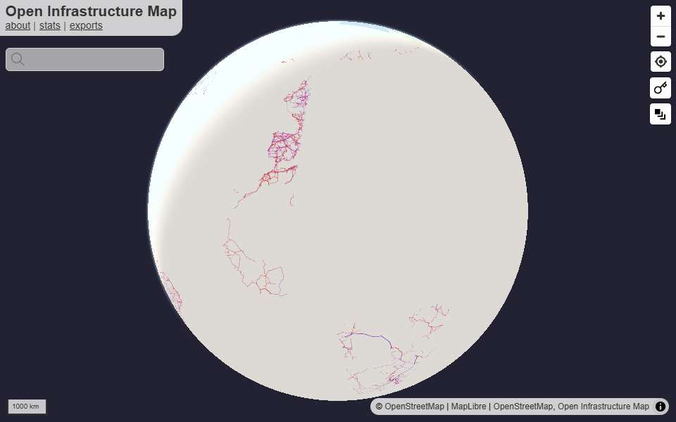 Screenshot of openinframap.org captured 2026-07-20