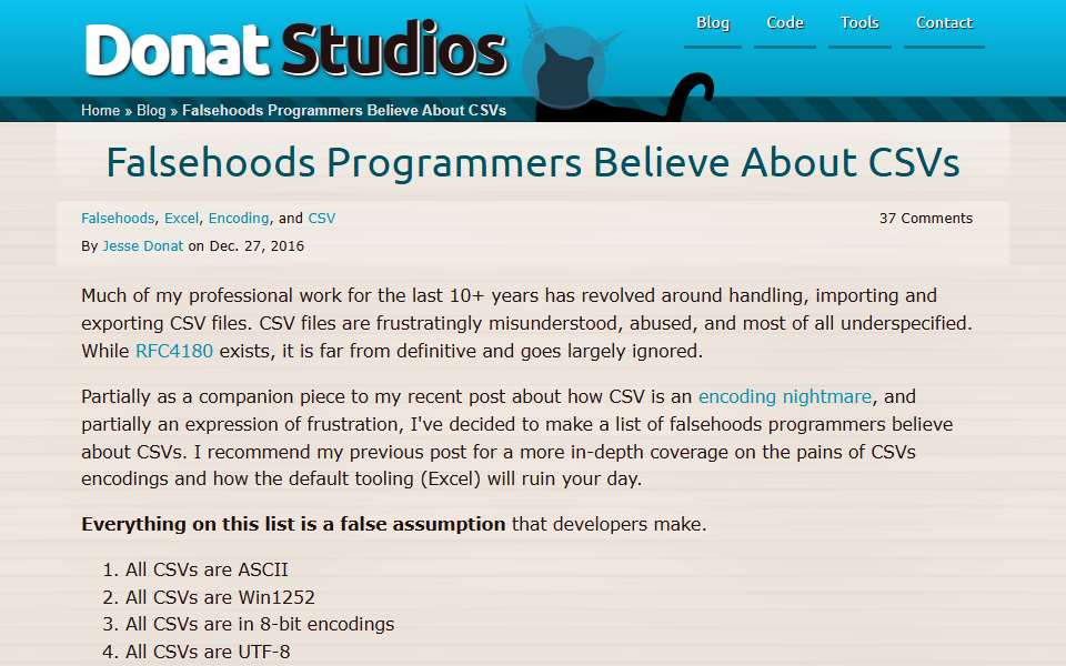 Screenshot of donatstudios.com captured 2026-07-20