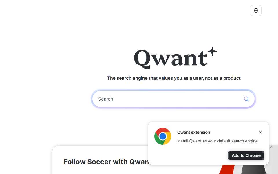 Screenshot of www.qwant.com captured 2026-07-20