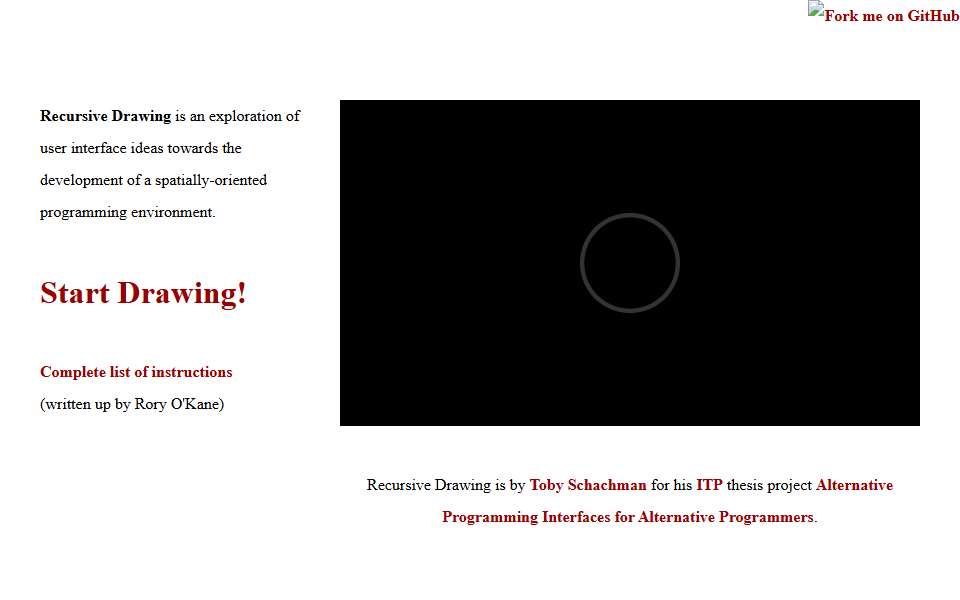 Screenshot of recursivedrawing.com captured 2026-07-20