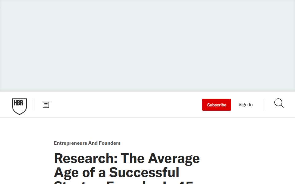 Screenshot of hbr.org captured 2026-07-20