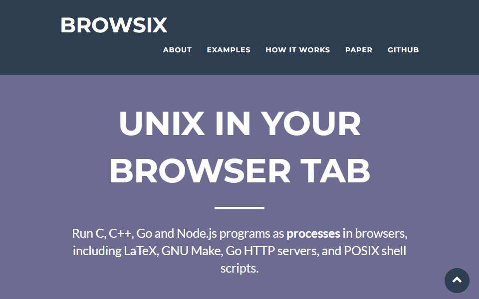 Screenshot of browsix.org captured 2026-07-20