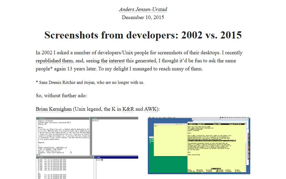 Screenshot of anders.unix.se captured 2026-07-20