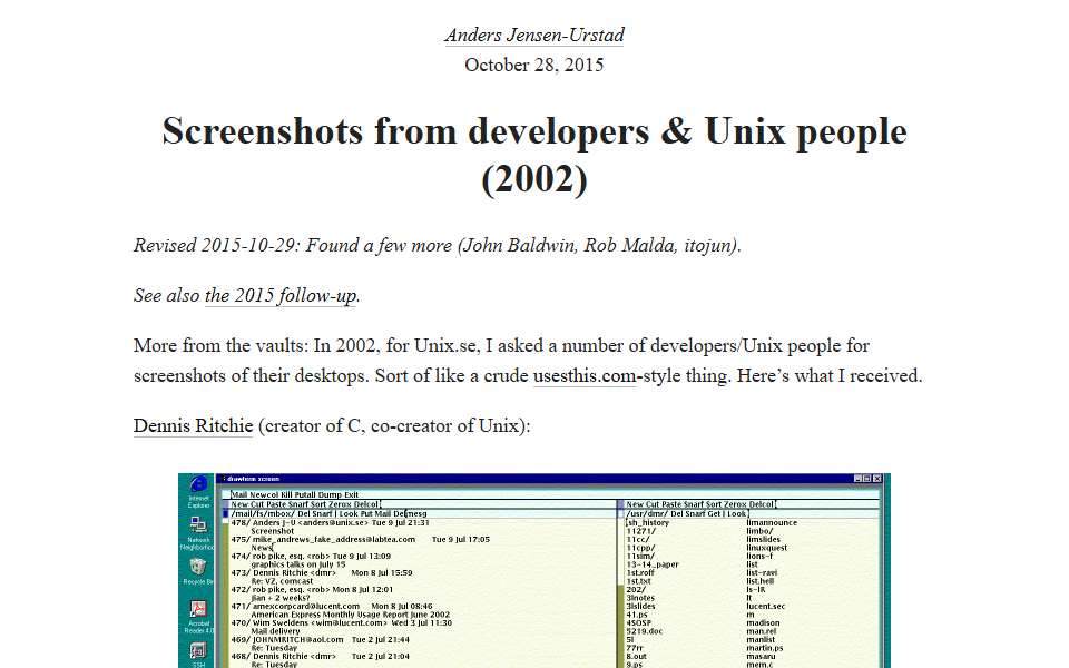 Screenshot of anders.unix.se captured 2026-07-20