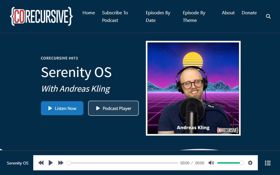 Screenshot of corecursive.com captured 2026-07-20