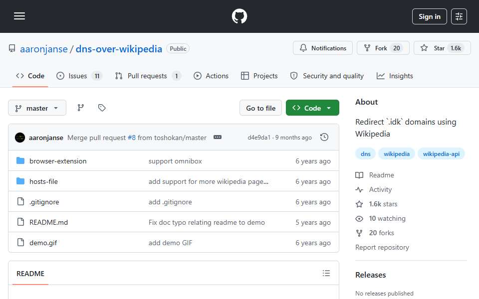 Screenshot of github.com captured 2026-07-20