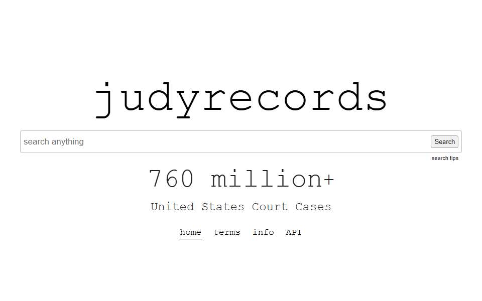 Screenshot of www.judyrecords.com captured 2026-07-20