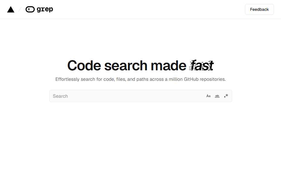 Screenshot of grep.app captured 2026-07-20